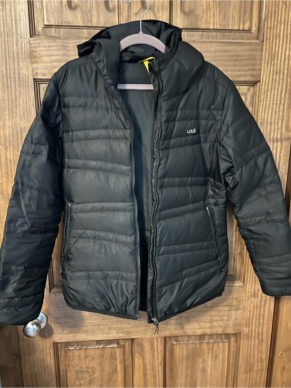Lole Women's Black Hooded Quilted Puffer Jacket